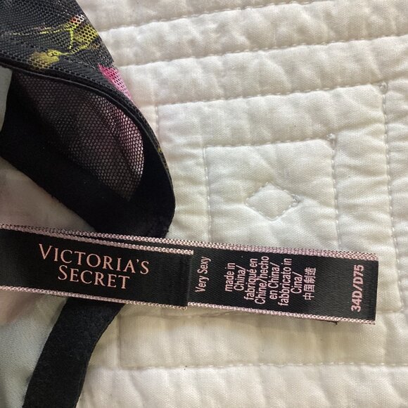 Victoria’s Secret Very Sexy Longline Floral Bra Bustier Corset 34D - Picture 5 of 10